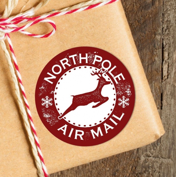 24 North Pole Stickers