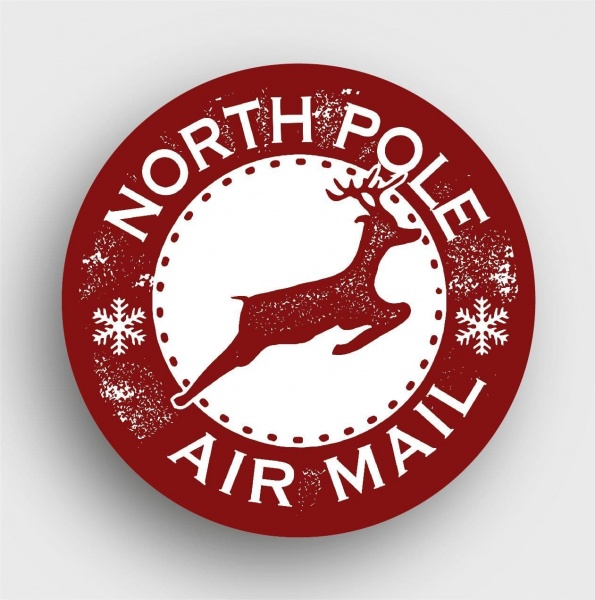 24 North Pole Stickers