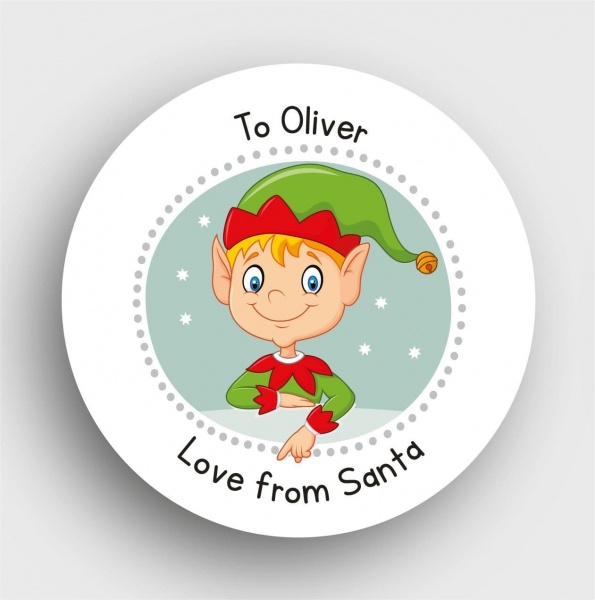 24 Personalised Christmas Stickers SS20