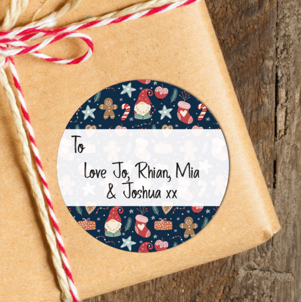 24 Personalised Christmas Stickers SS26