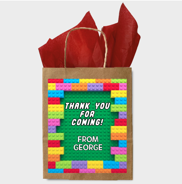 Lego paper party bags cheap