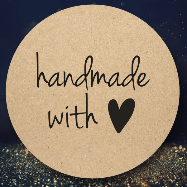 24 Handmade with Love Stickers