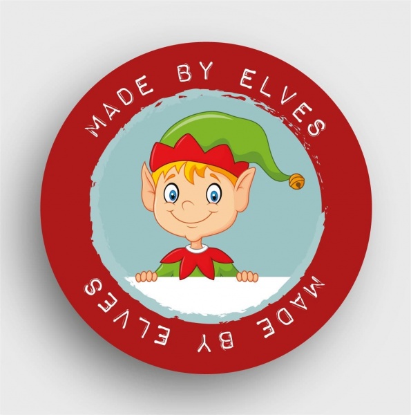 24 Made by Elves Stickers