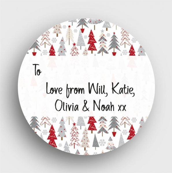 24 Personalised Christmas Stickers SS06