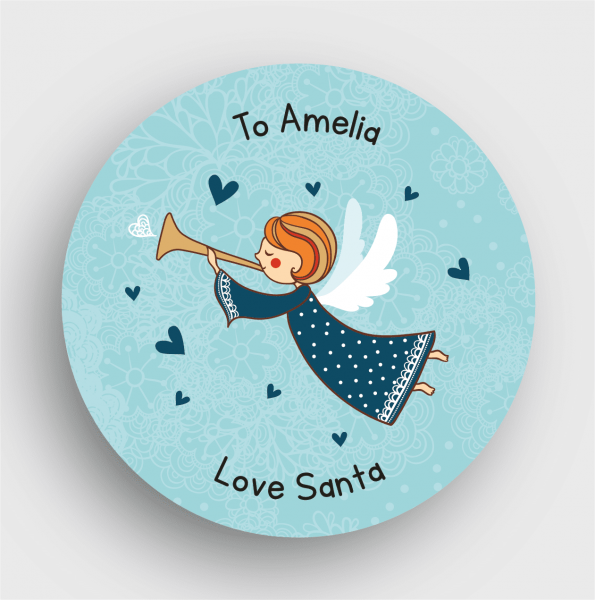 24 Personalised Christmas Stickers SS09