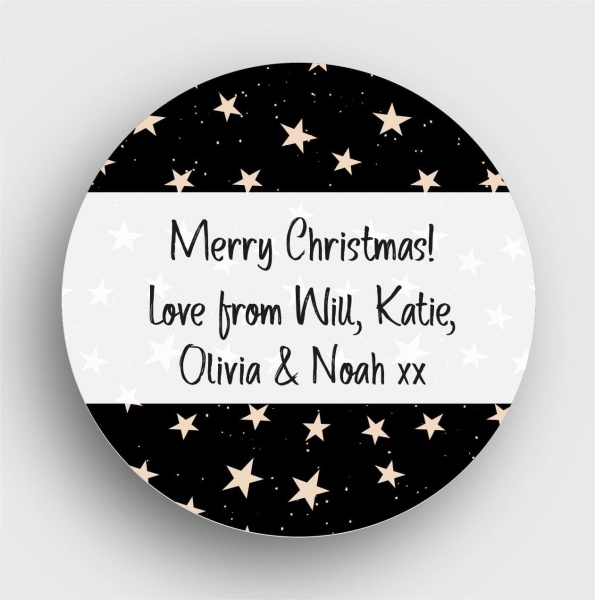 24 Personalised Christmas Stickers SS14