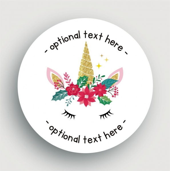 24 Personalised Christmas Stickers SS16