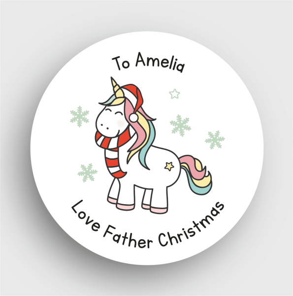 24 Personalised Christmas Stickers SS18