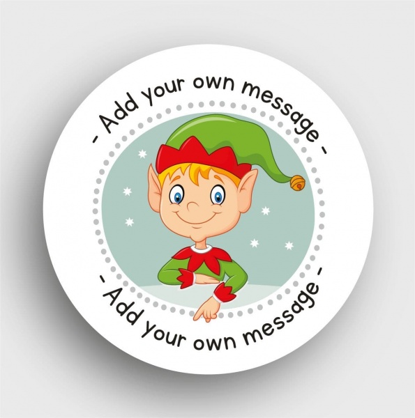 24 Personalised Christmas Stickers SS20