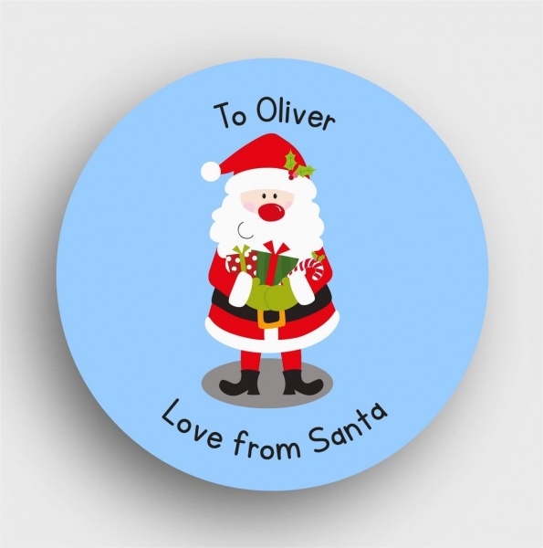 24 Personalised Christmas Stickers SS21