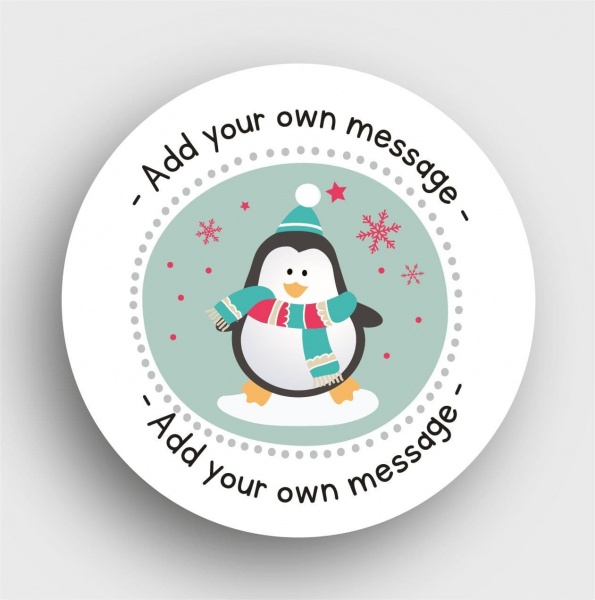 24 Personalised Christmas Stickers SS23