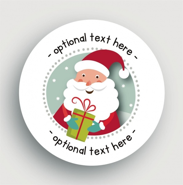 24 Personalised Christmas Stickers SSC07