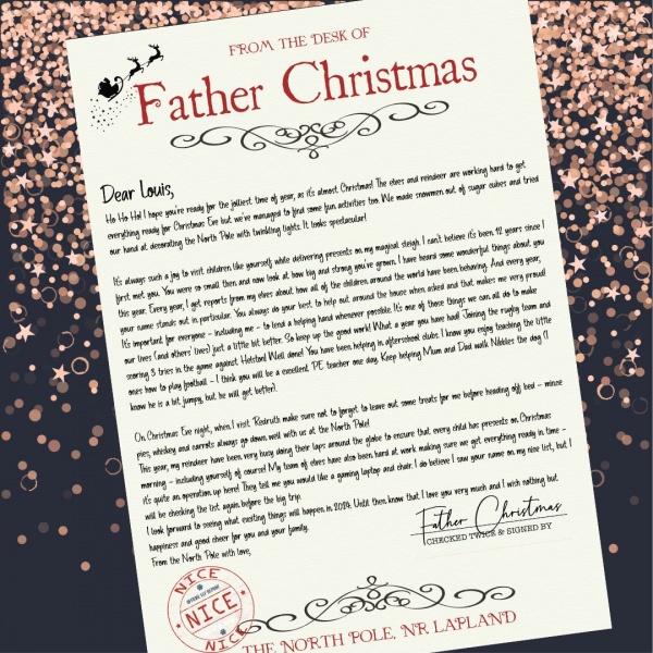 Personalised North Pole Letter & Certificate