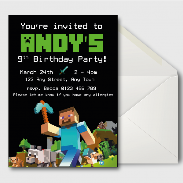 Minecraft Invitations