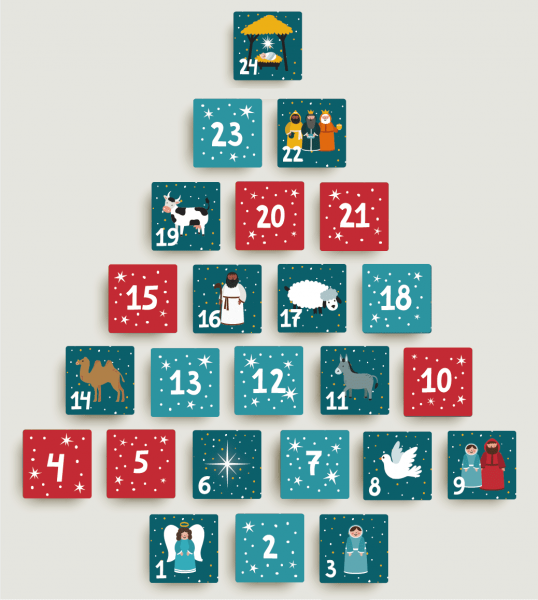 Advent Calendar Stickers - Nativity -