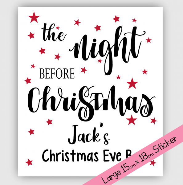 LARGE Sticker - Night Before Xmas Box