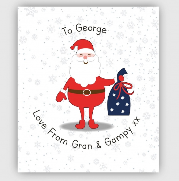 LARGE Sticker - Santa