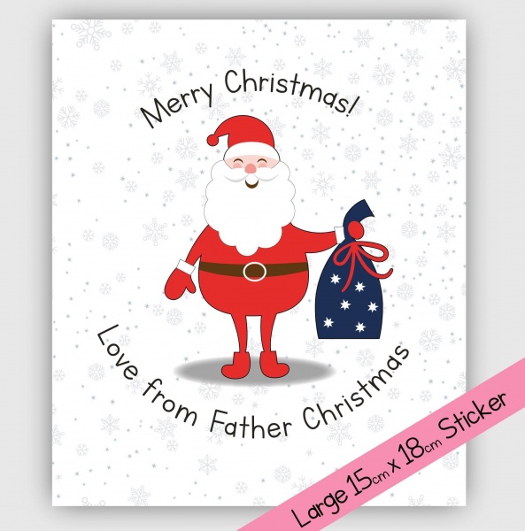 LARGE Sticker - Santa