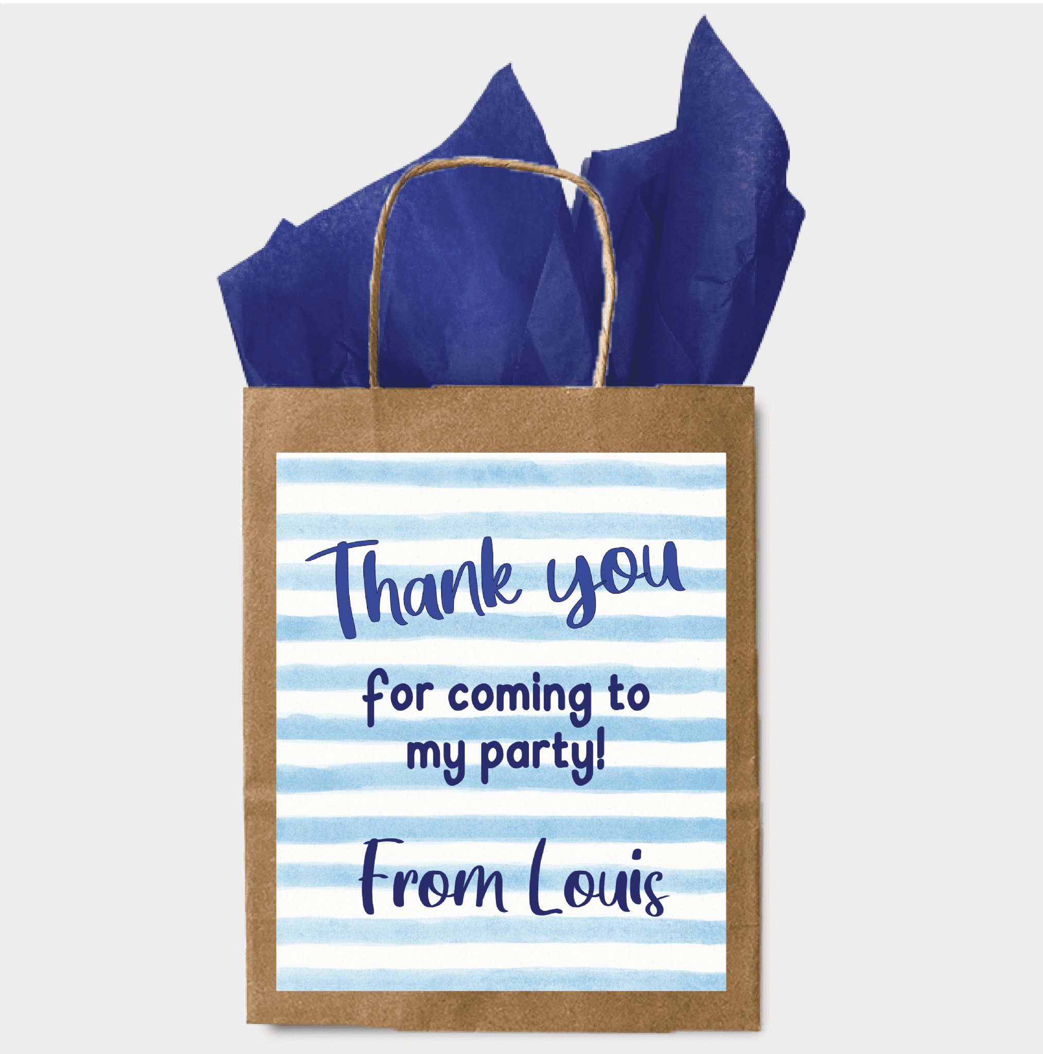 Personalised Football Round Stickers – 4cm Party Bag Fillers, Thank You Labels