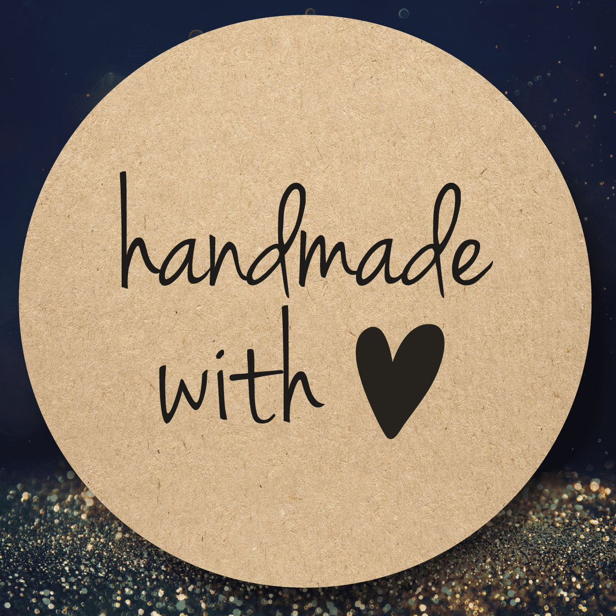 24 Handmade with Love Stickers 