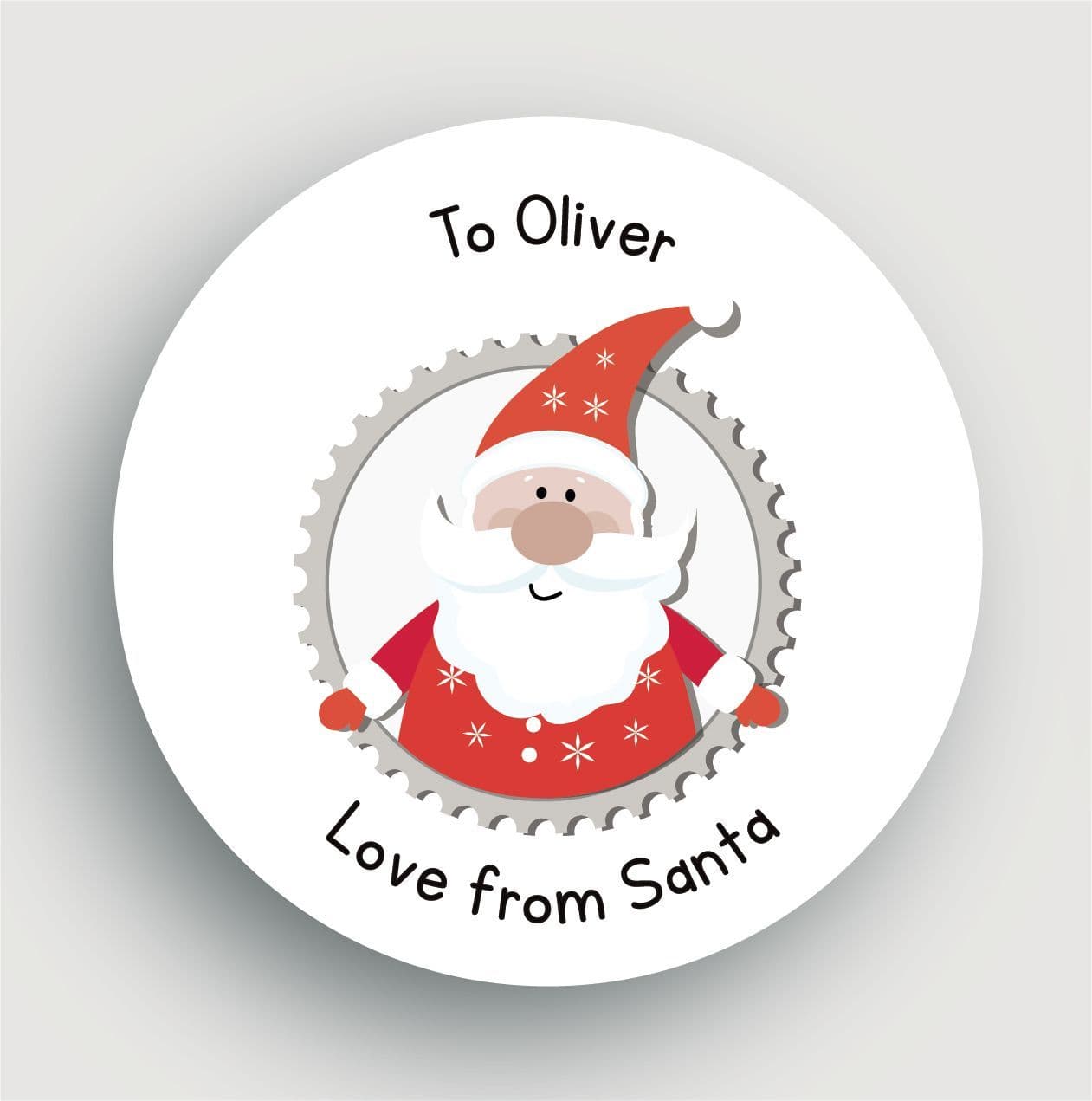 24 Personalised Christmas Stickers SS05