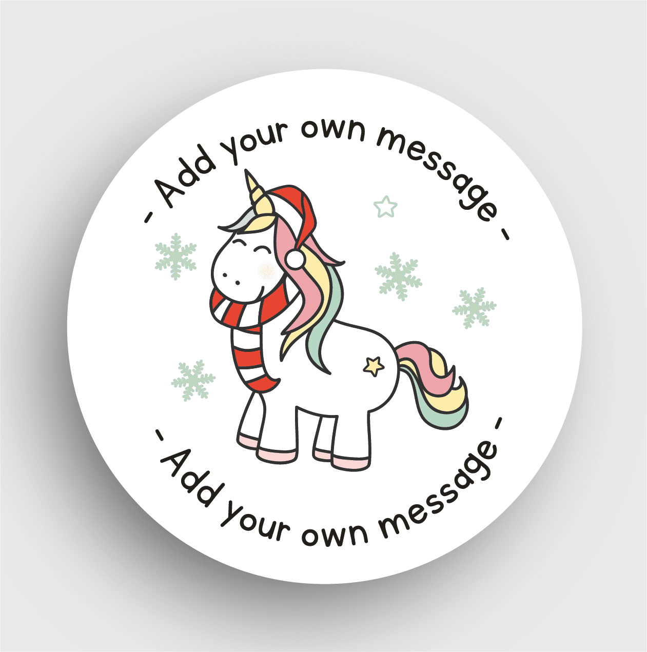 24 Personalised Christmas Stickers SS18