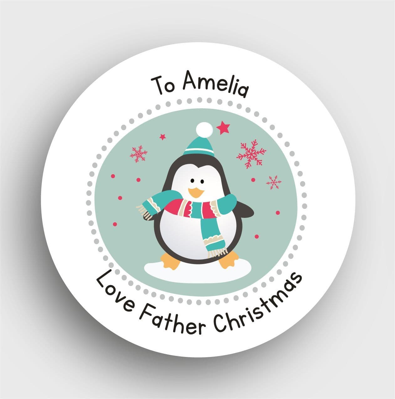 24 Personalised Christmas Stickers SS23