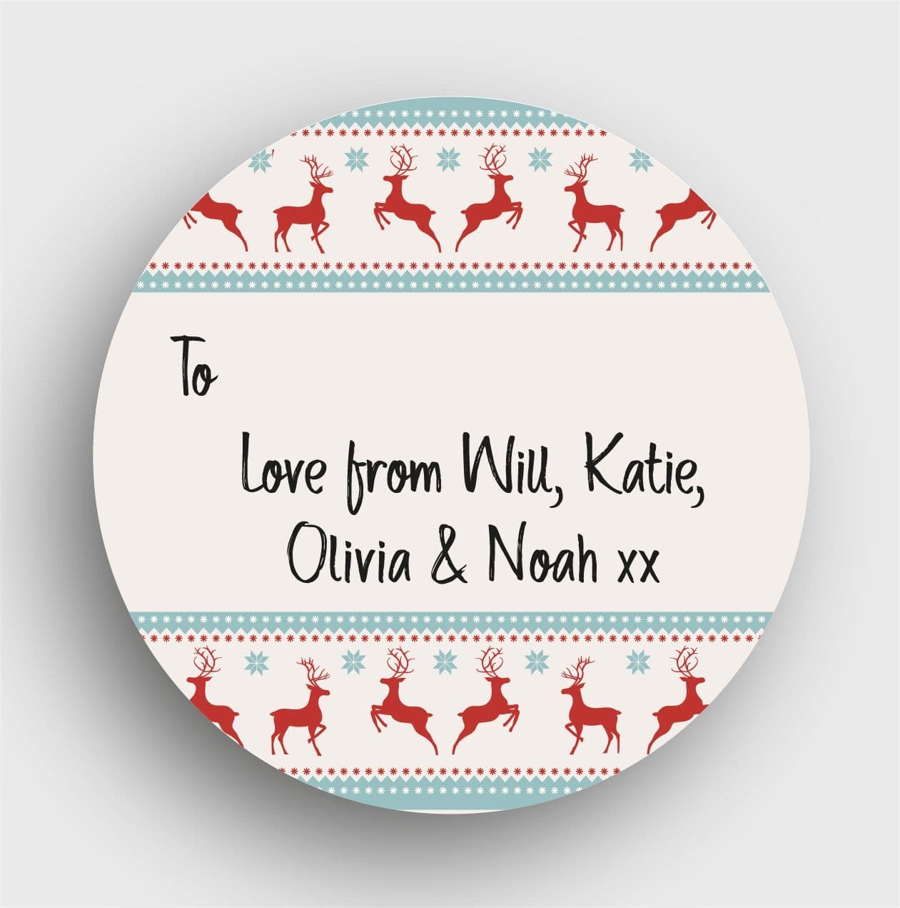 24 Personalised Christmas Stickers SSC08