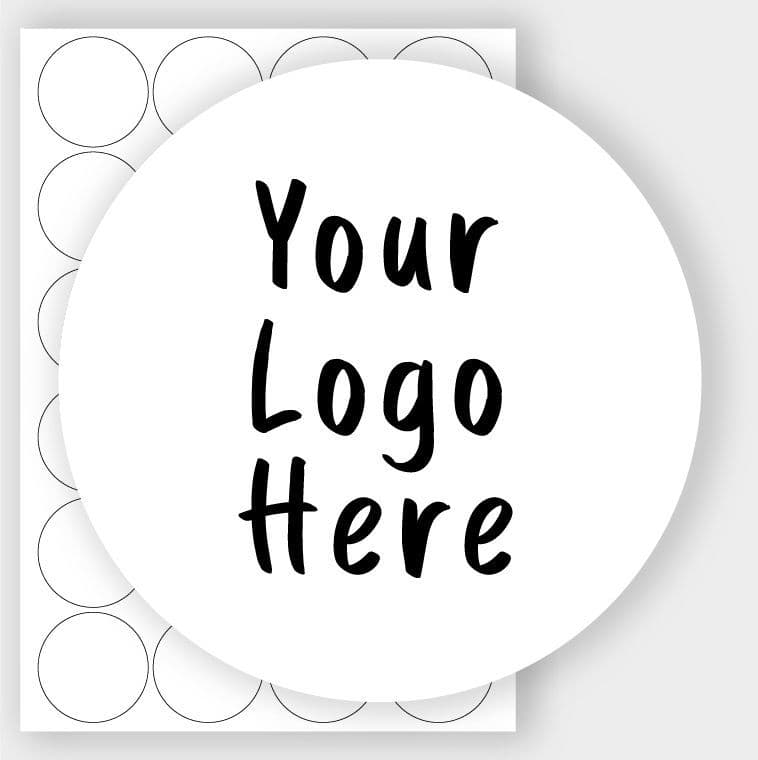 45mm Transparent Logo Stickers