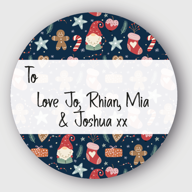 24 Personalised Christmas Stickers SS26