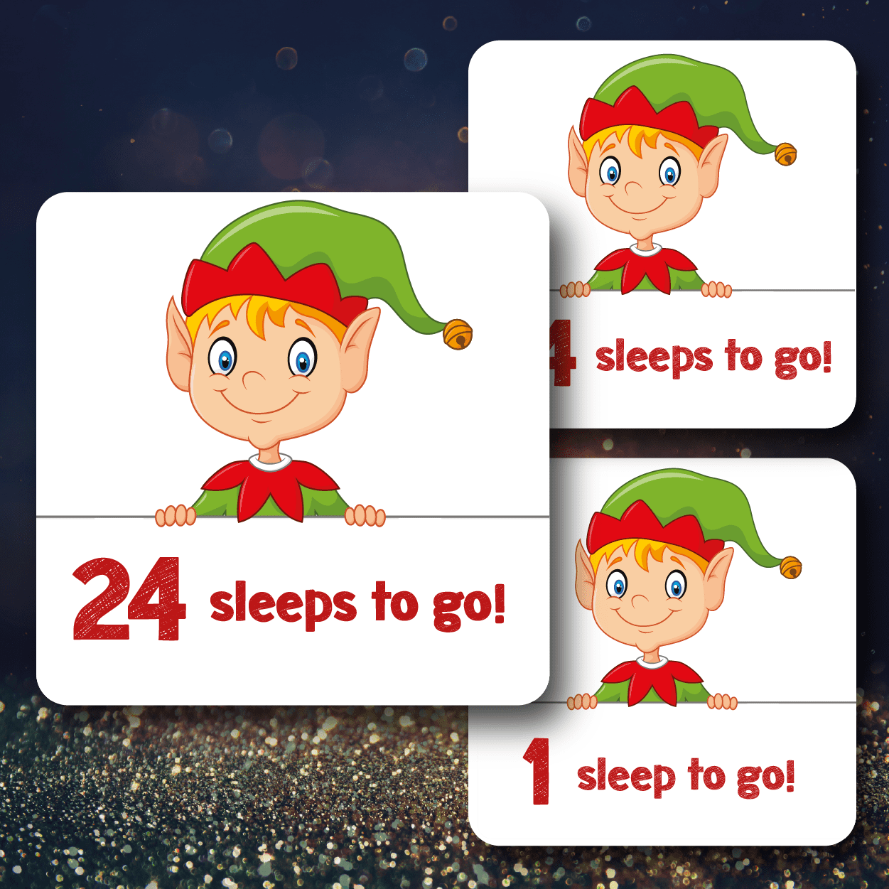 Advent Calendar Stickers - Elf