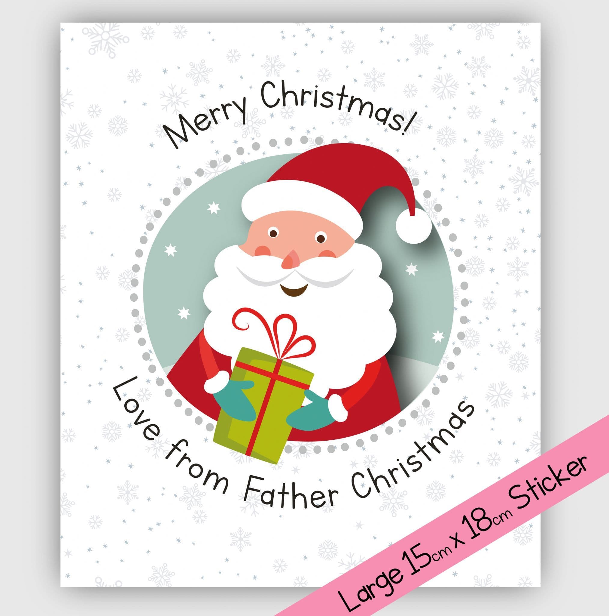 LARGE Sticker - Santa (ssc07)