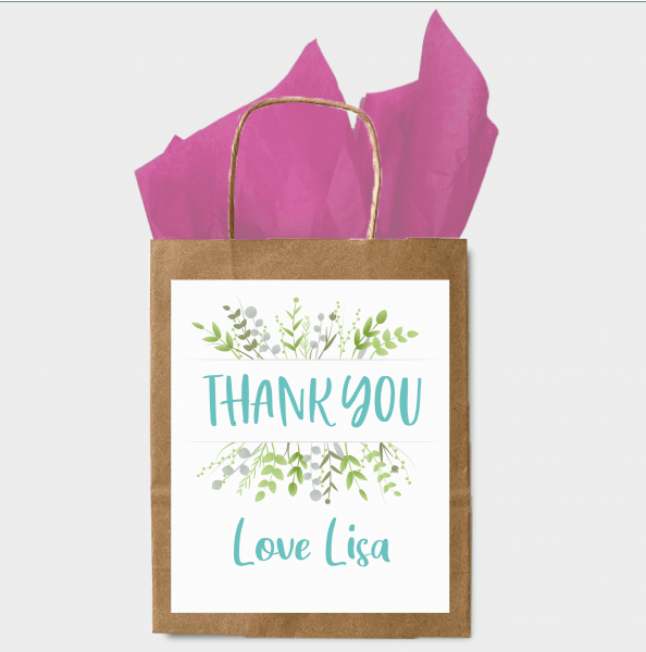 Thank you shop gift bags